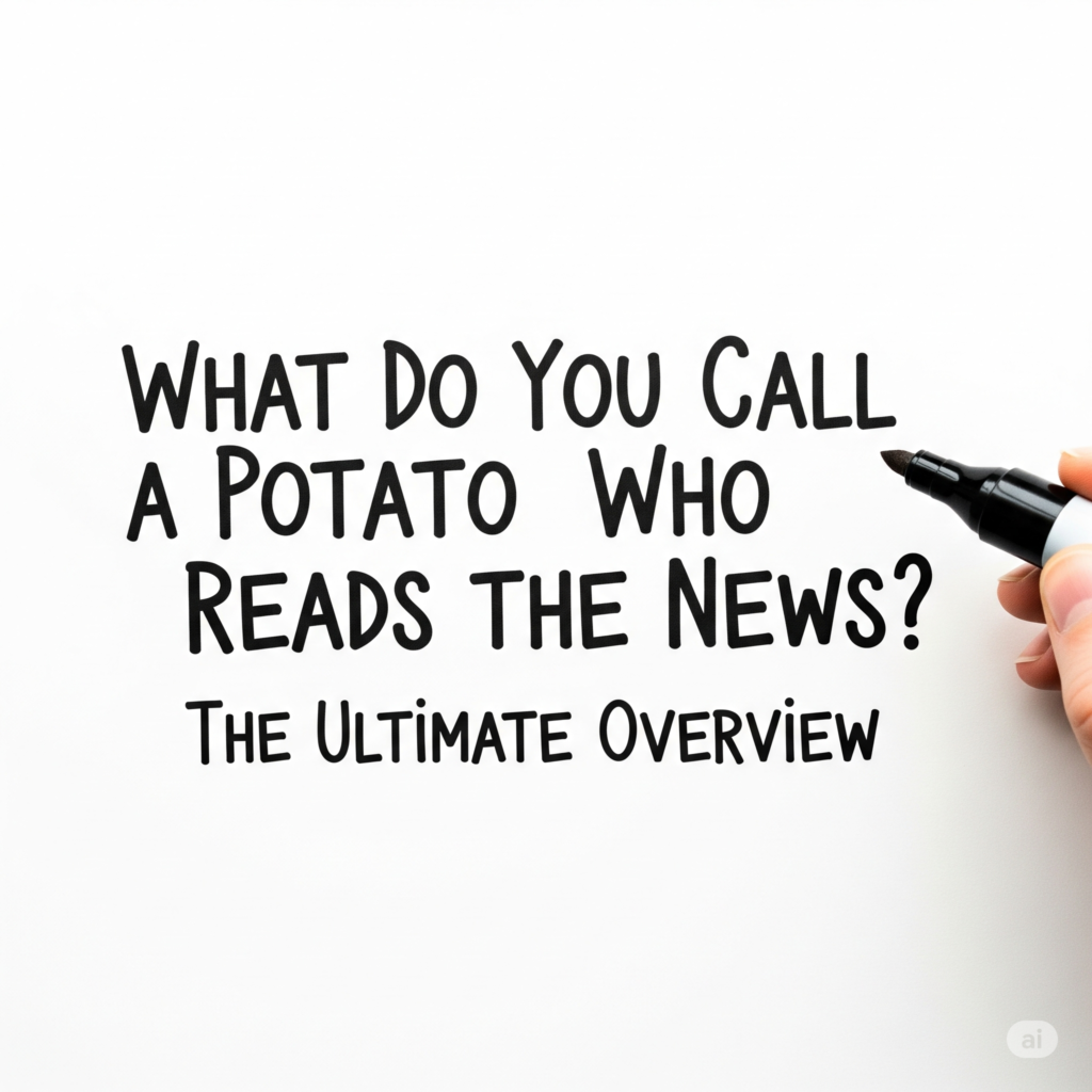 What Do You Call a Potato Who Reads the News? The Ultimate Overview