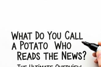 What Do You Call a Potato Who Reads the News? The Ultimate Overview